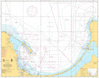 Map of Gulf of Gdansk, Hydrographic Office of the Polish Navy